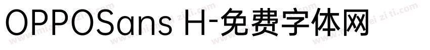 OPPOSans H字体转换